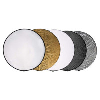 NICEFOTO 5-in-1 Collapsible Reflector Disc with Carrying Bag - 60cm