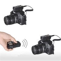 NICEFOTO RF-602A Triple Function Trigger: Speedlight, Flash Head  and Shutter Release for Nikon N1 Camera Connection - Set with 2 Receiver