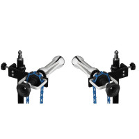 NICEFOTO CB-02 Autopole Clamps with Holder Hooks for one Background | Set of Two