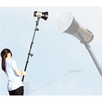 NICEFOTO Telescopic Collapsible Reflector and Flash Head Holder with 5/8" Spigot and 5-in-1 Collapsible Reflector-Kit