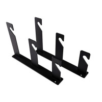 NICEFOTO B-03 Background Triple Holder Hooks - Pair (Black) - Wall Mountable