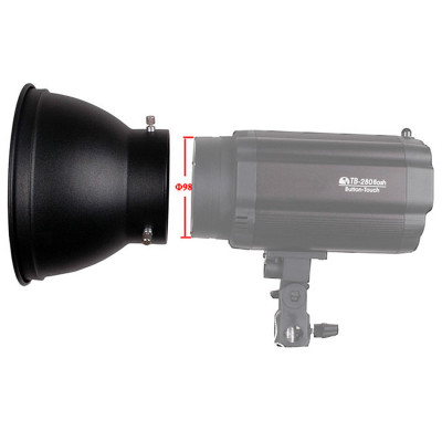 NICEFOTO SN-19 Reflector for Flash Heads with 98mm Front...