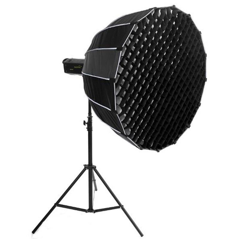 NICEFOTO Deep Parabolic Softbox 90cm with Fabric Grid and Bowens S-Type Mount