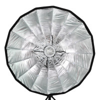 NICEFOTO Deep Parabolic Softbox 120cm with Fabric Grid and Bowens S-Type Mount