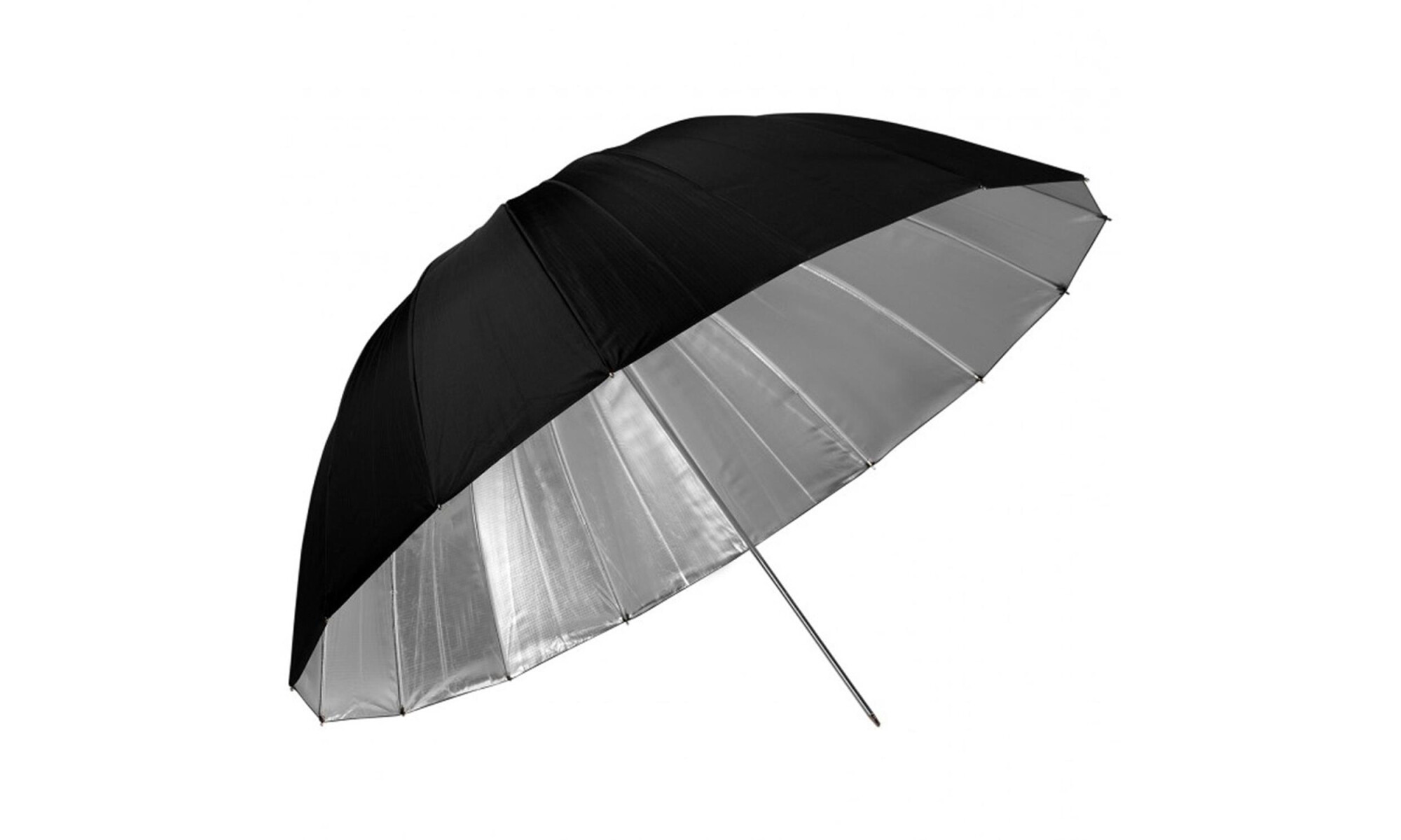 NICEFOTO Parabol Reflexschirm (schwarz/silberfarben) 150cm