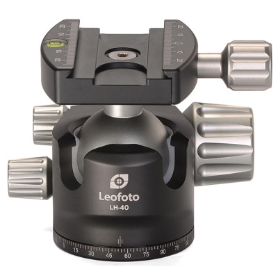LEOFOTO LH-40 Low Profile Ball Head with QR-Plate - Load...