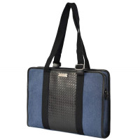 OSOCE TERRA-12 Business Bag - Briefcase made of Microfiber - navy blue / black