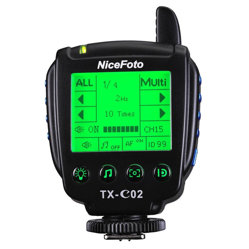 NICEFOTO TTL-C02 Transmitter & Empfänger für Studioblitze und Speedlite für Canon