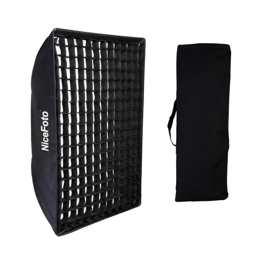 NICEFOTO Softbox 80x120cm with Fabric Grid and Bowens...