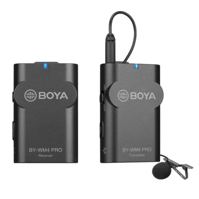 BOYA BY-WM4 Pro-K1 2.4 Ghz drahtloses Dual Lavalier-Mikrofon