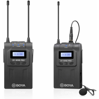 BOYA BY-WM8 Pro-K1 drahtloses UHF Dual Lavalier-Mikrofon