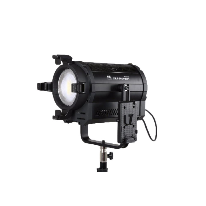 FALCON EYES DLL-1600TDX Bi-Color LED Fresnel Spot Scheinwerfer, V-Mount, DMX, 160W