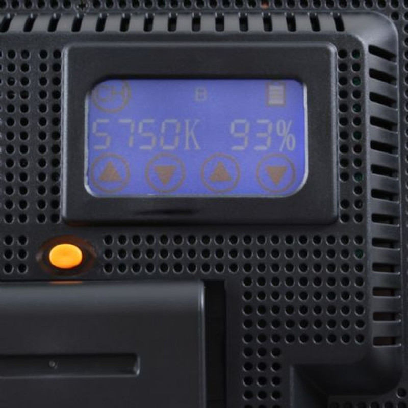 FALCON EYES DV-240SL-K1 Bi-Color LED Kameraleuchte inkl. Akku, dimmbar, 14W
