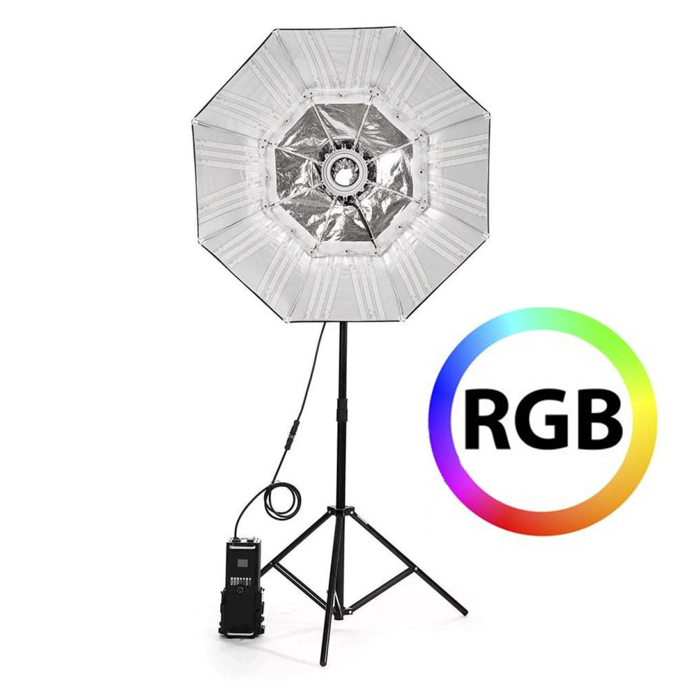 FALCON EYES RX-782 RGB LED Light with Foldable Beauty...