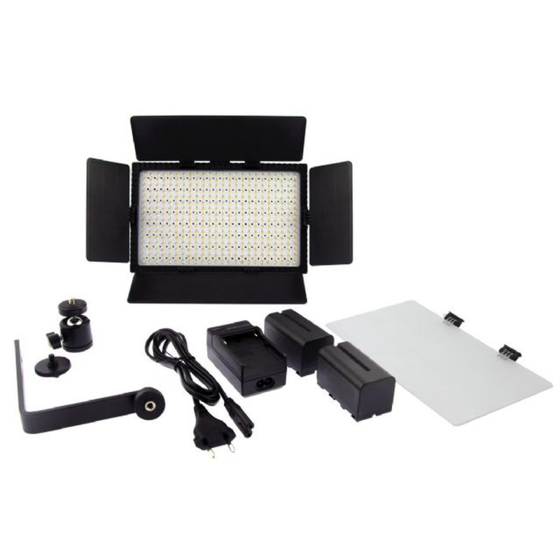 FALCON EYES DV-384CT Bi-Color LED Leuchten Set mit Stativen, 2x 24.2W