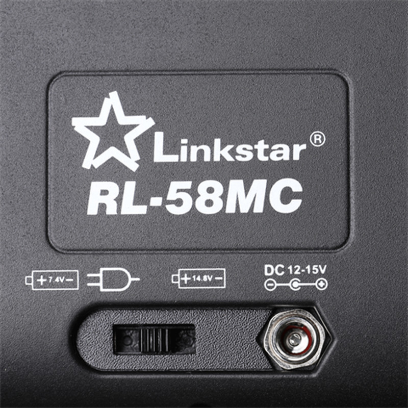 LINKSTAR RL-58MC Bi-Color LED Ringleuchte, Netz od. V-Mount, 58W