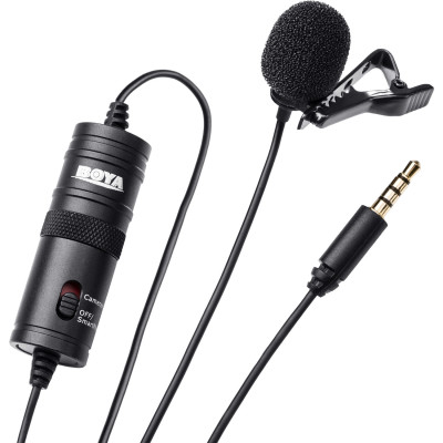 BOYA BY-M1 Omnidirectional Lavalier Microphone for...