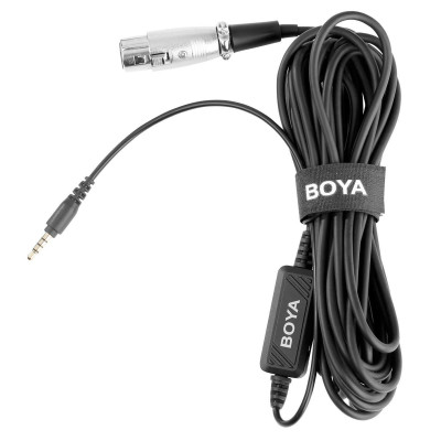 BOYA BY-BCA6 XLR to 3.5 mm TRS Connector Cable, 6 Meter
