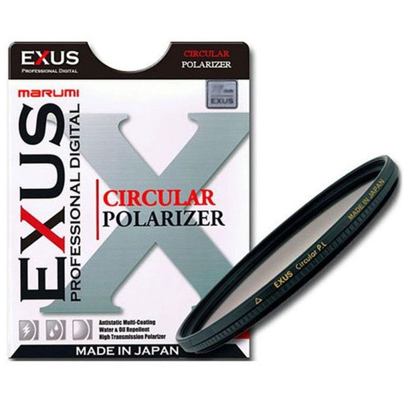 MARUMI EXUS Premium zirkularer Polfilter - 62mm bis 82mm - Foto + Video