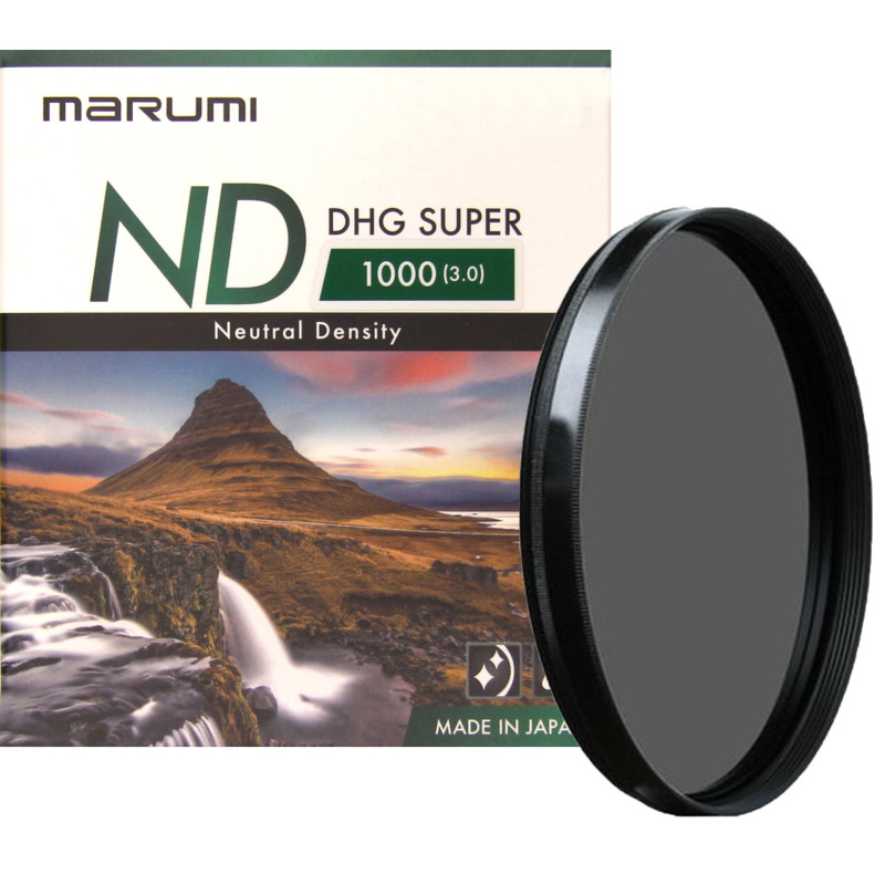 MARUMI Super DHG Graufilter ND1000 - 49 bis 82mm - Foto + Video