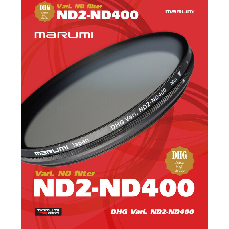MARUMI Vario ND Graufilter ND2 bis ND400 - 67mm
