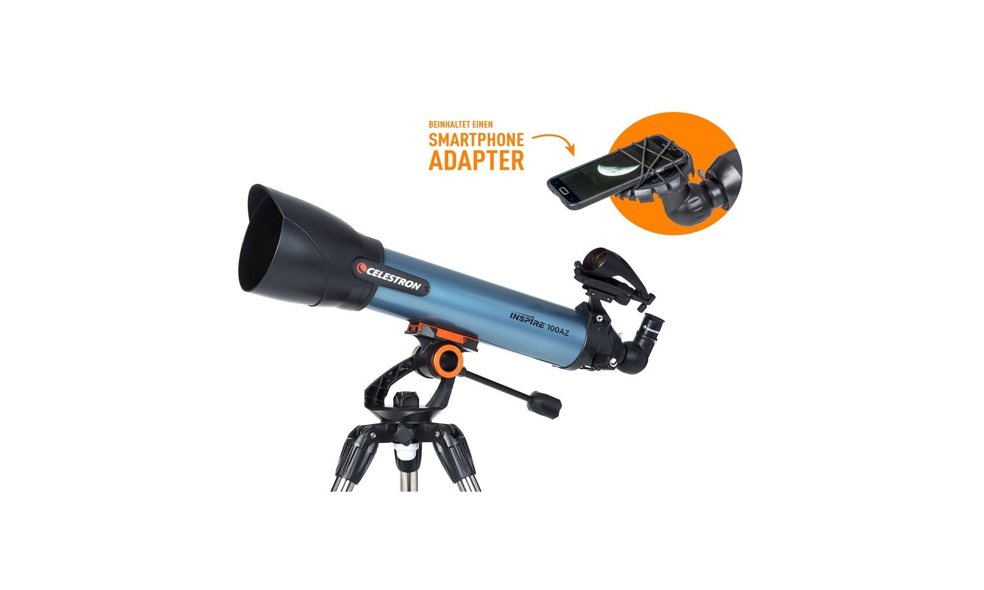 CELESTRON Inspire 100mm AZ Refractor Telescope 100/660mm