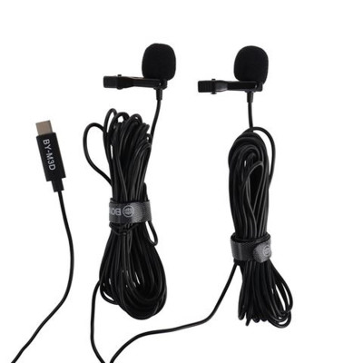 BOYA BY-M3D Duo Lavalier-Aufsteckmikrofon für USB-C