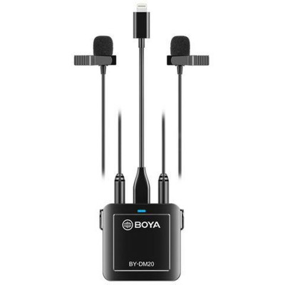 BOYA BY-DM20 Interview Recording Kit with Lavalier Mics...