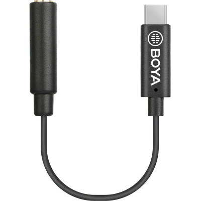 BOYA BY-K6 USB-C Audio Adapter to Female 3.5mm TRS for...