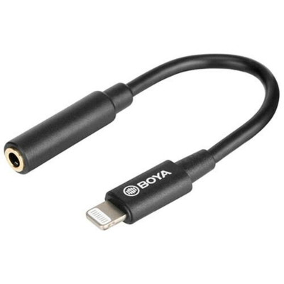 BOYA BY-K3 3.5mm TRRS Female to Lightning Adapter Cable...