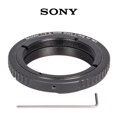 Baader Wide-T-Ring Sony E/NEX Bajonet mit D52i/M48 auf...