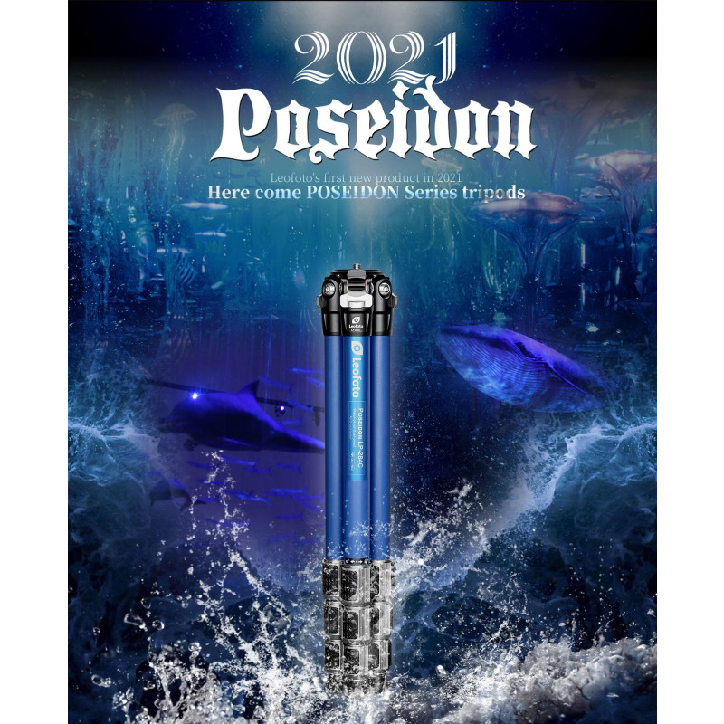 LEOFOTO Poseidon LP-284C Carbon Stativ - wasser- und sanddicht