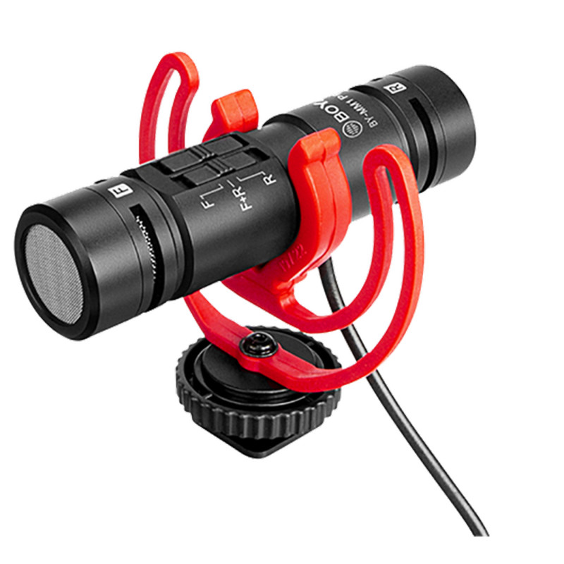 BOYA BY-MM1 PRO Ultrakompaktes Kamera-Mount-Doppelkapsel-Richtmikrofon