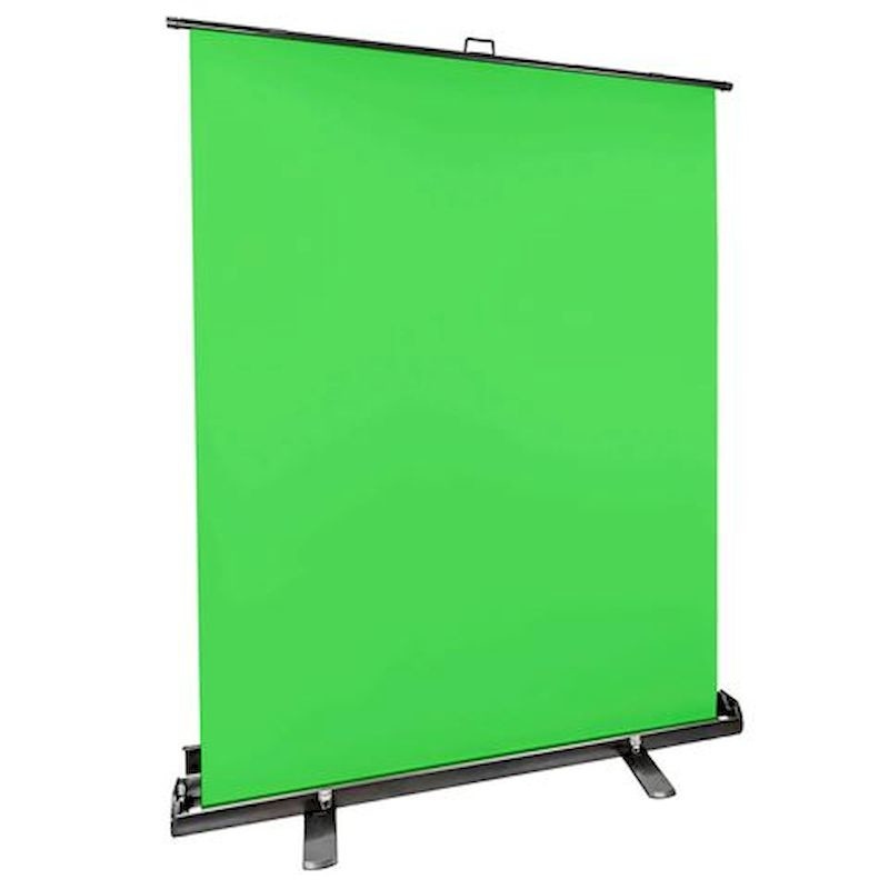 StudioKing FB-150200FG portable Roll-Up Green Screen 150x200cm Chroma-Grün