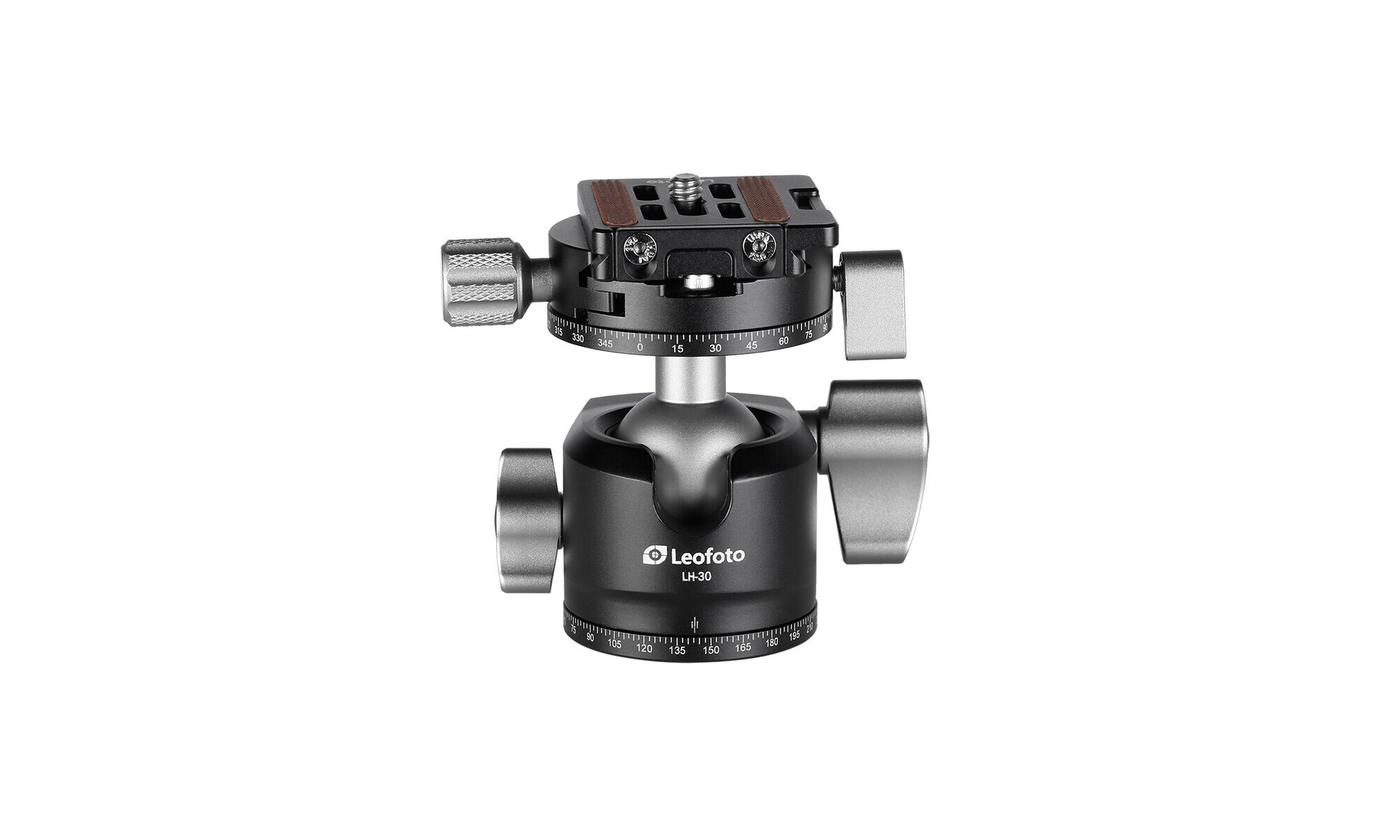 Leofoto LH-30R Stativ-Kugelkopf mit Dual-Panoramabasis + QR-