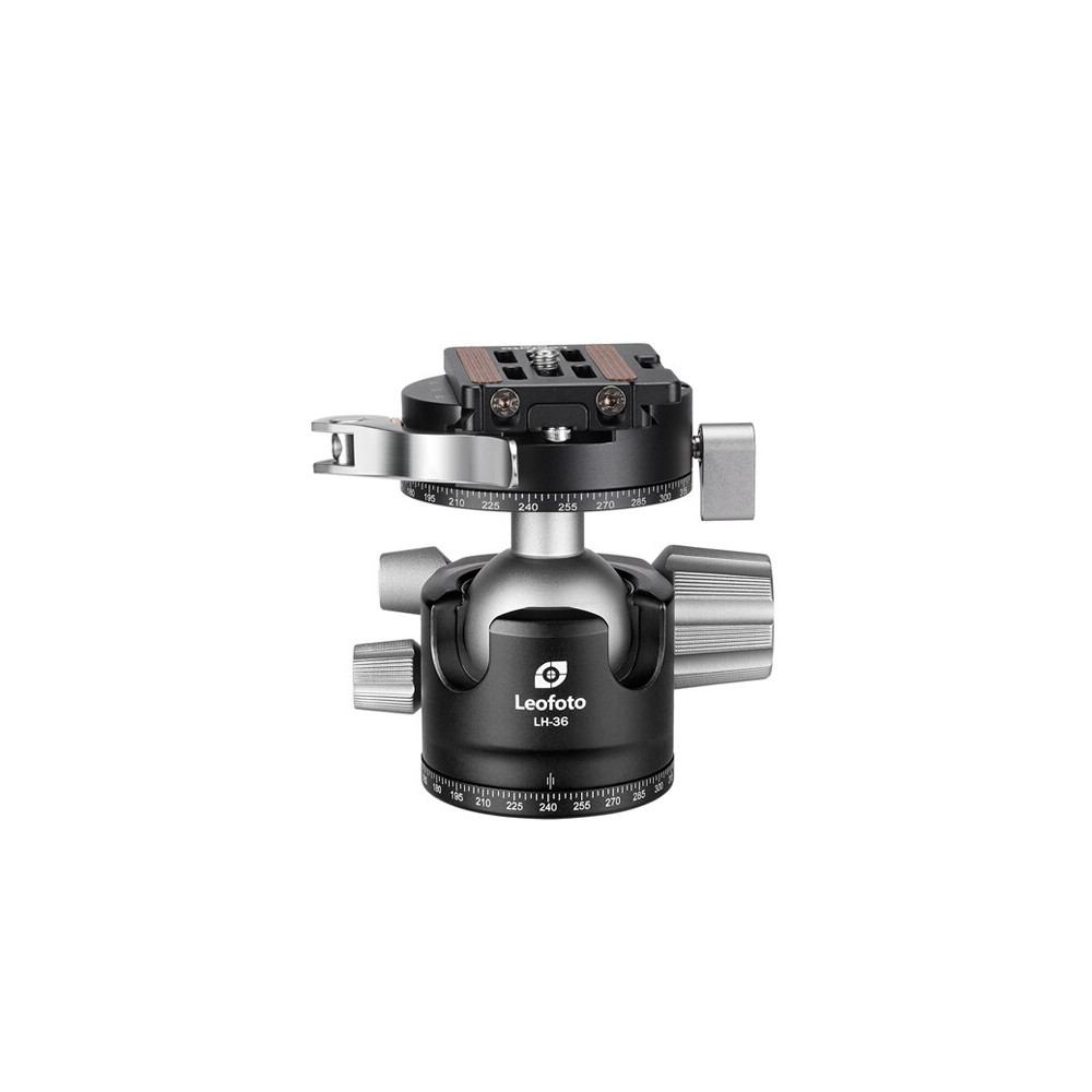 LEOFOTO LH-36PCL Low Profile Ball Head with Dual Panorama...