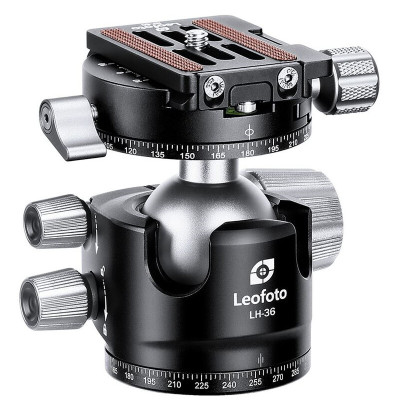 LEOFOTO LH-36R Low Profile Ball Head + QR Plate NP-60