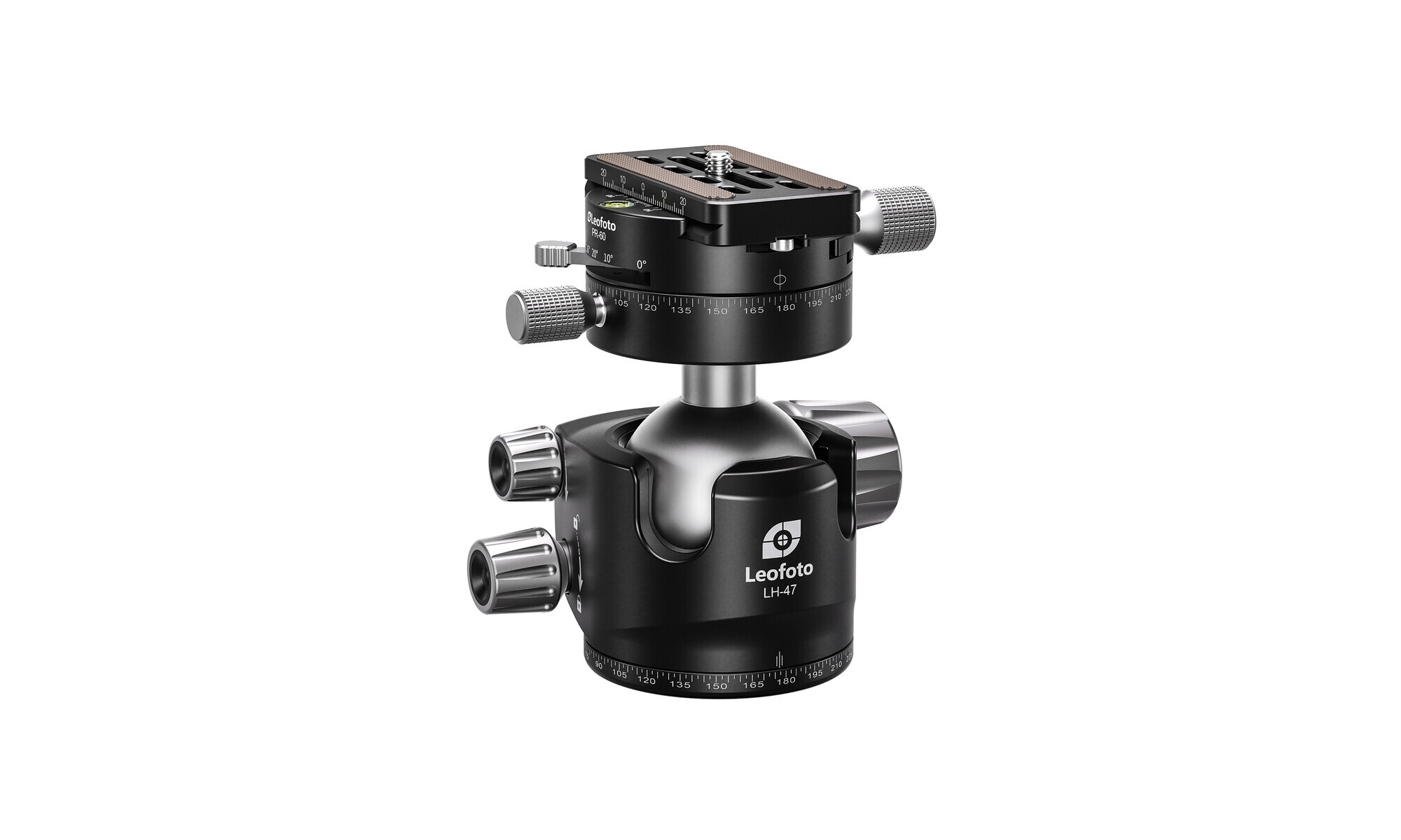 Leofoto Ball Head LH-47PR with Dual Panoramic Plate and Lock