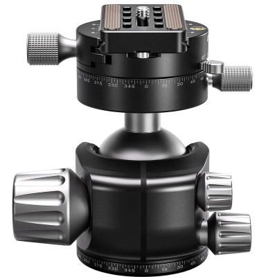 LEOFOTO Ball Head LH-47PR with Dual Panoramic Plate and...