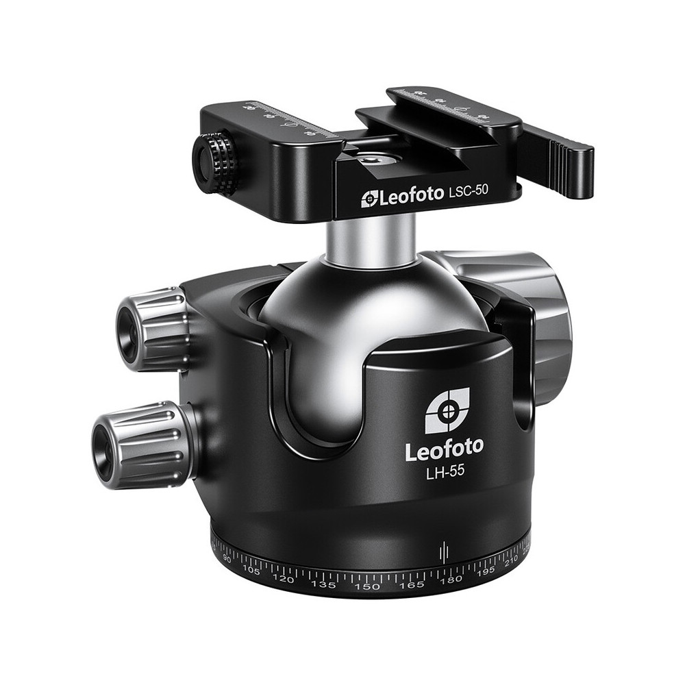 LEOFOTO LH-55SC Low Profile Ball Head with Hybrid Clamp...