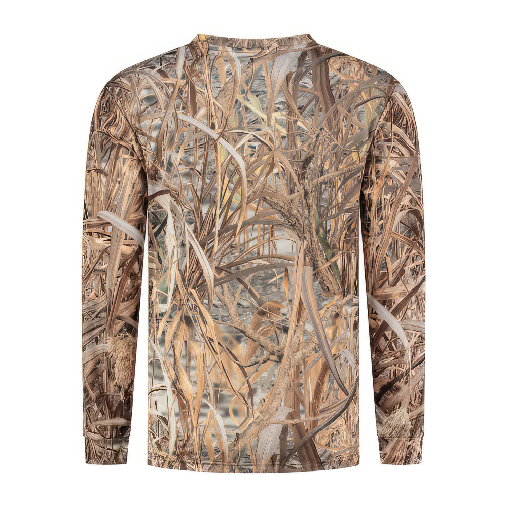 Stealth Gear T-Shirt Long Sleeve Camo Reed Pattern Size XXL