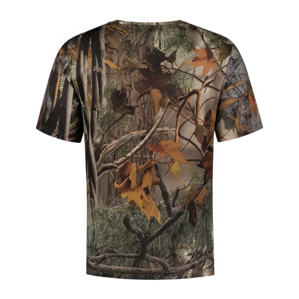 Stealth Gear T-Shirt Short Sleeve Camo Forest Pattern Size S