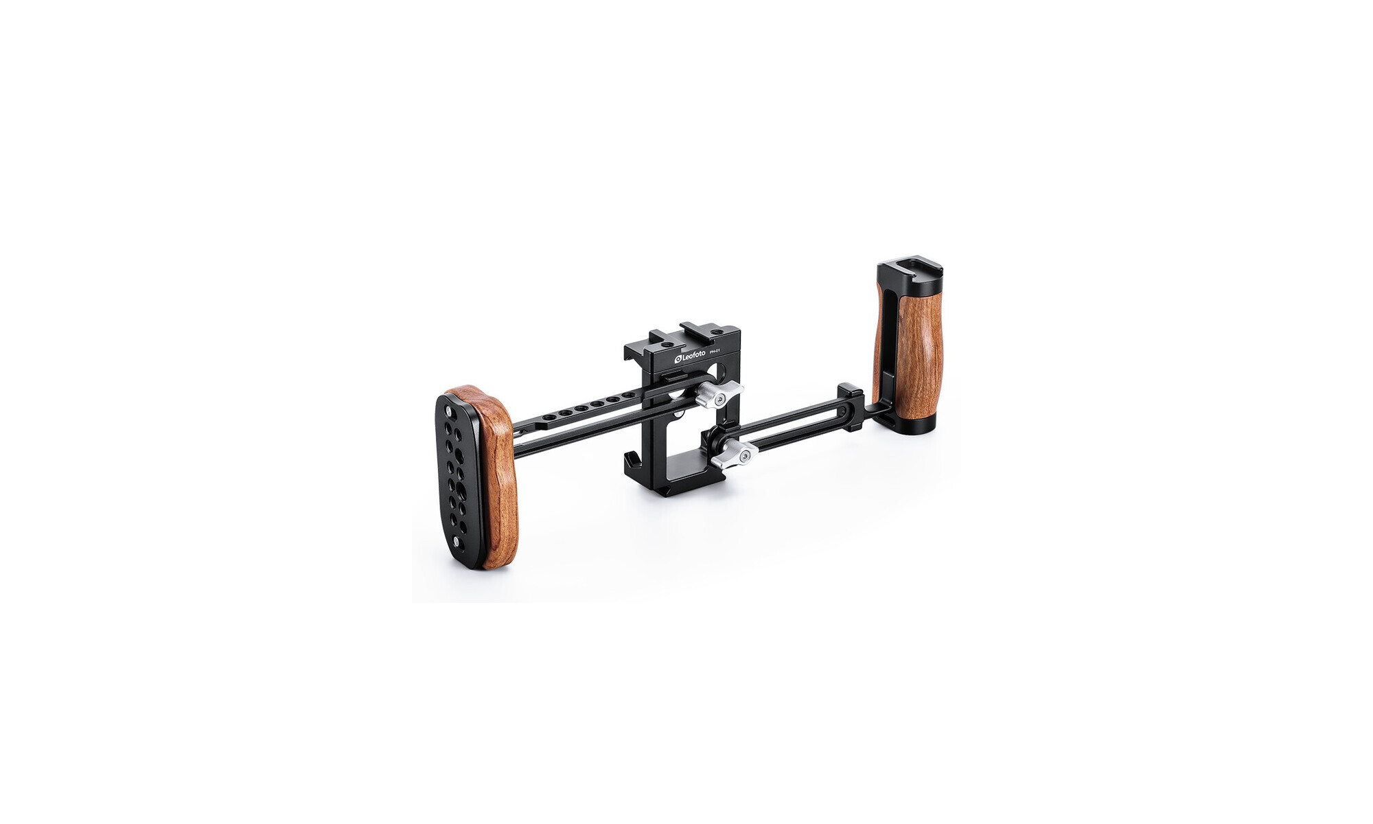 Leofoto PH-01 Smartphone Video-Rig mit Holzgriff