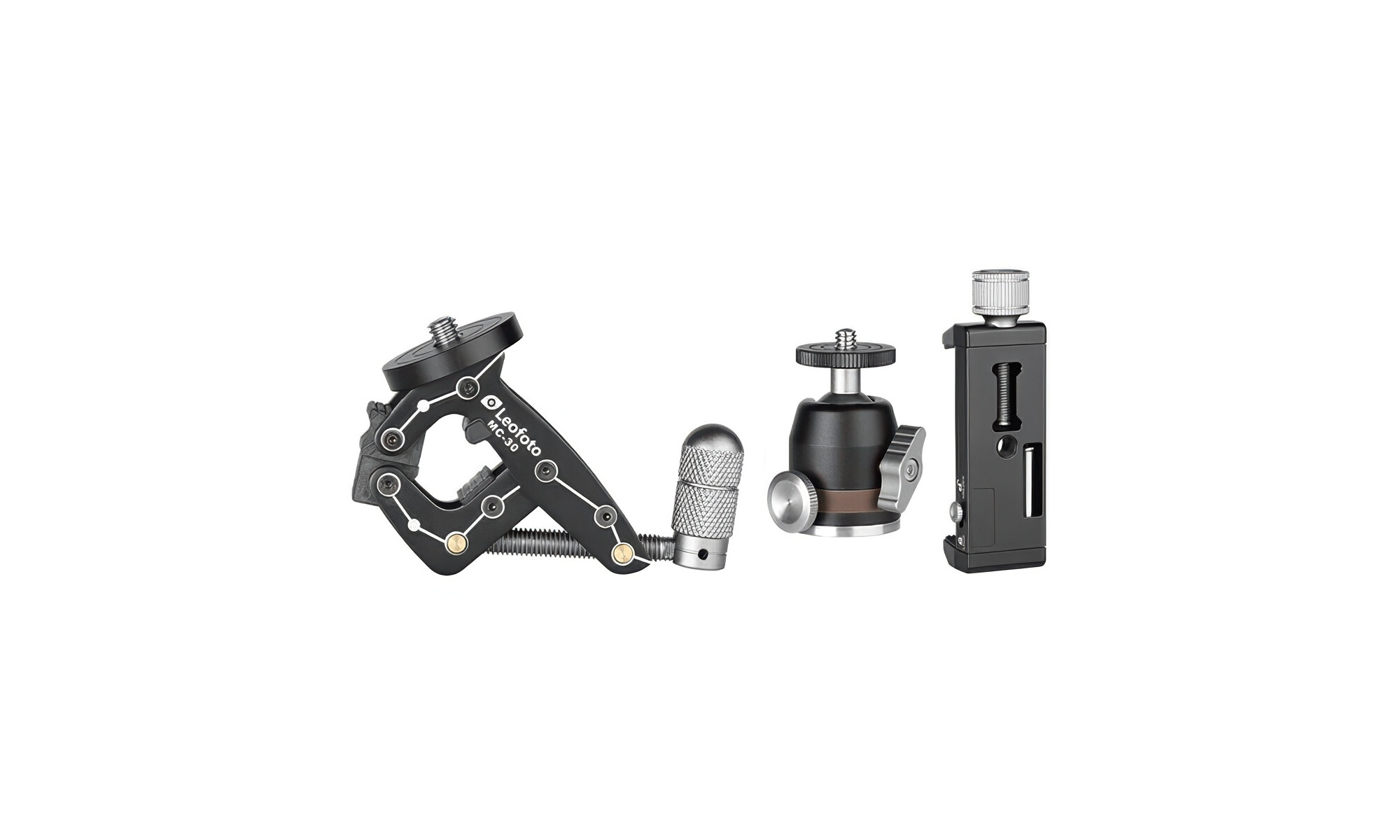 Leofoto MC-30 Stativ Set (PC-90II ,MBH-19 , MC-30) Klemme, K
