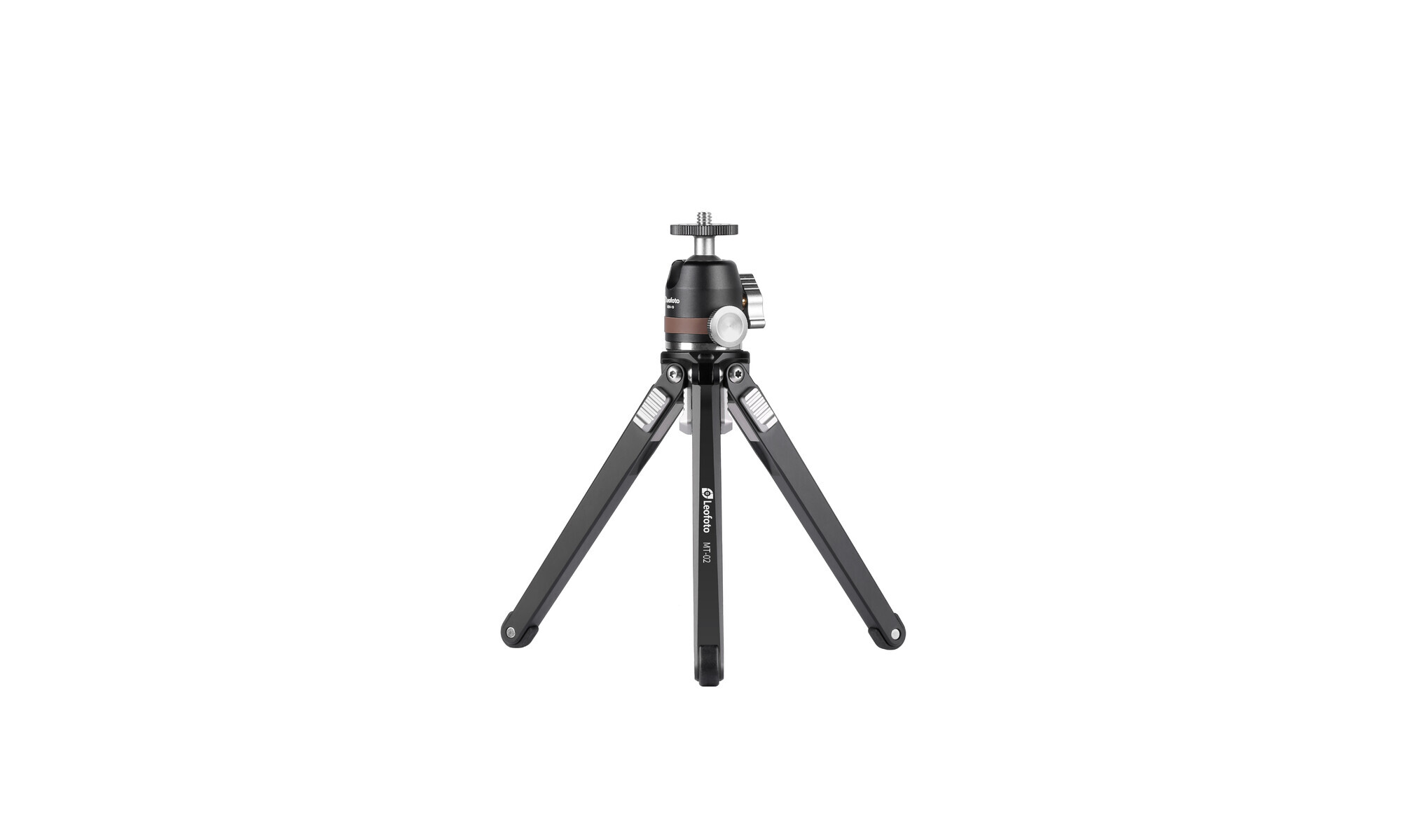 Leofoto MT-02 Dreibein-Tischstativ (Aluminium) + MBH-19 Kuge