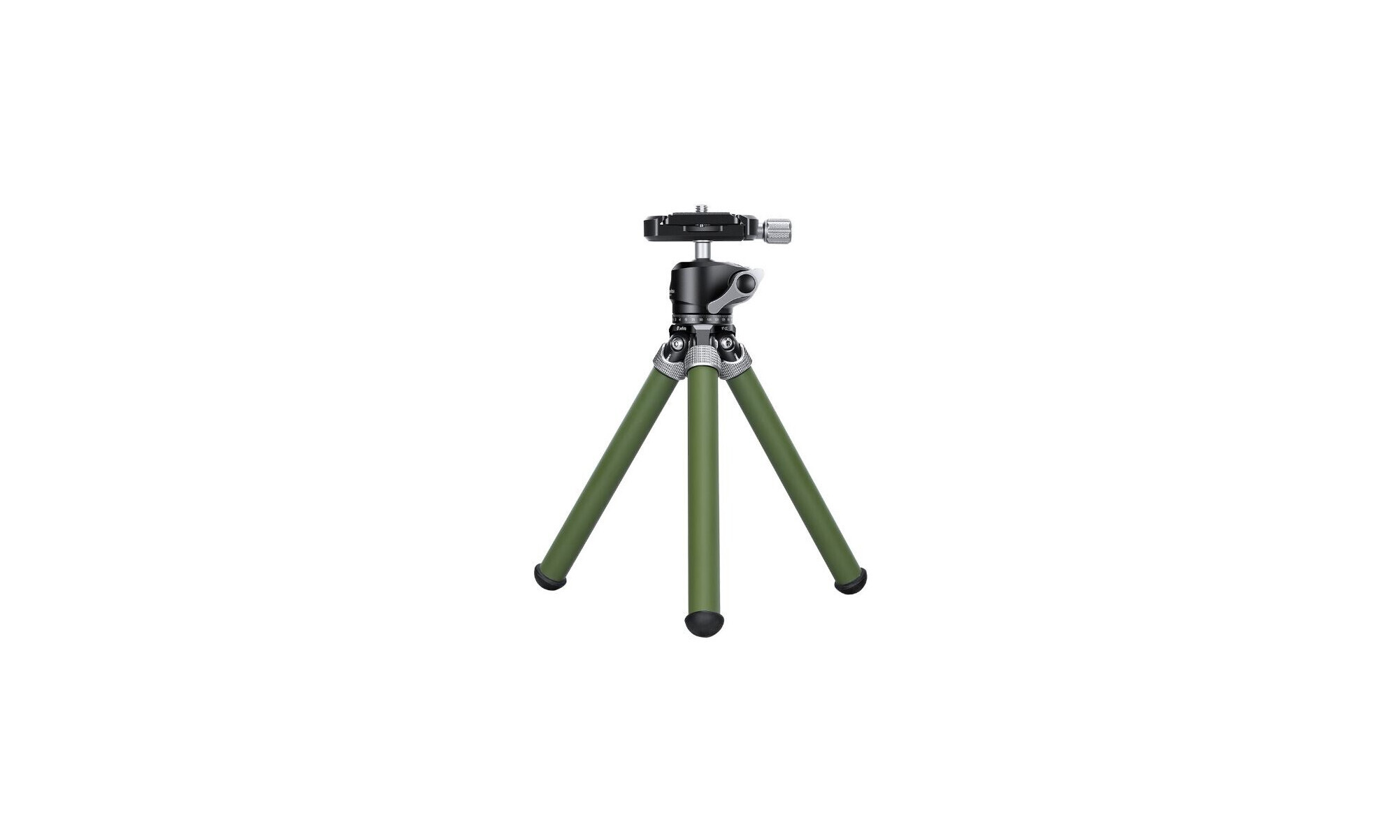 Leofoto MT-02C Dreibein-Tischstativ (Carbon; Olive) + LH-22 