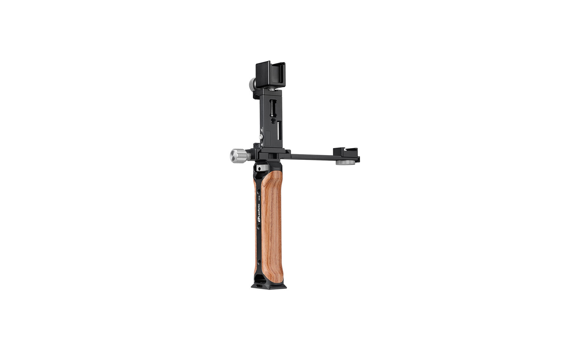 Leofoto VC-1 Handgriff mit Smartphone-Halterung und Blitzsch