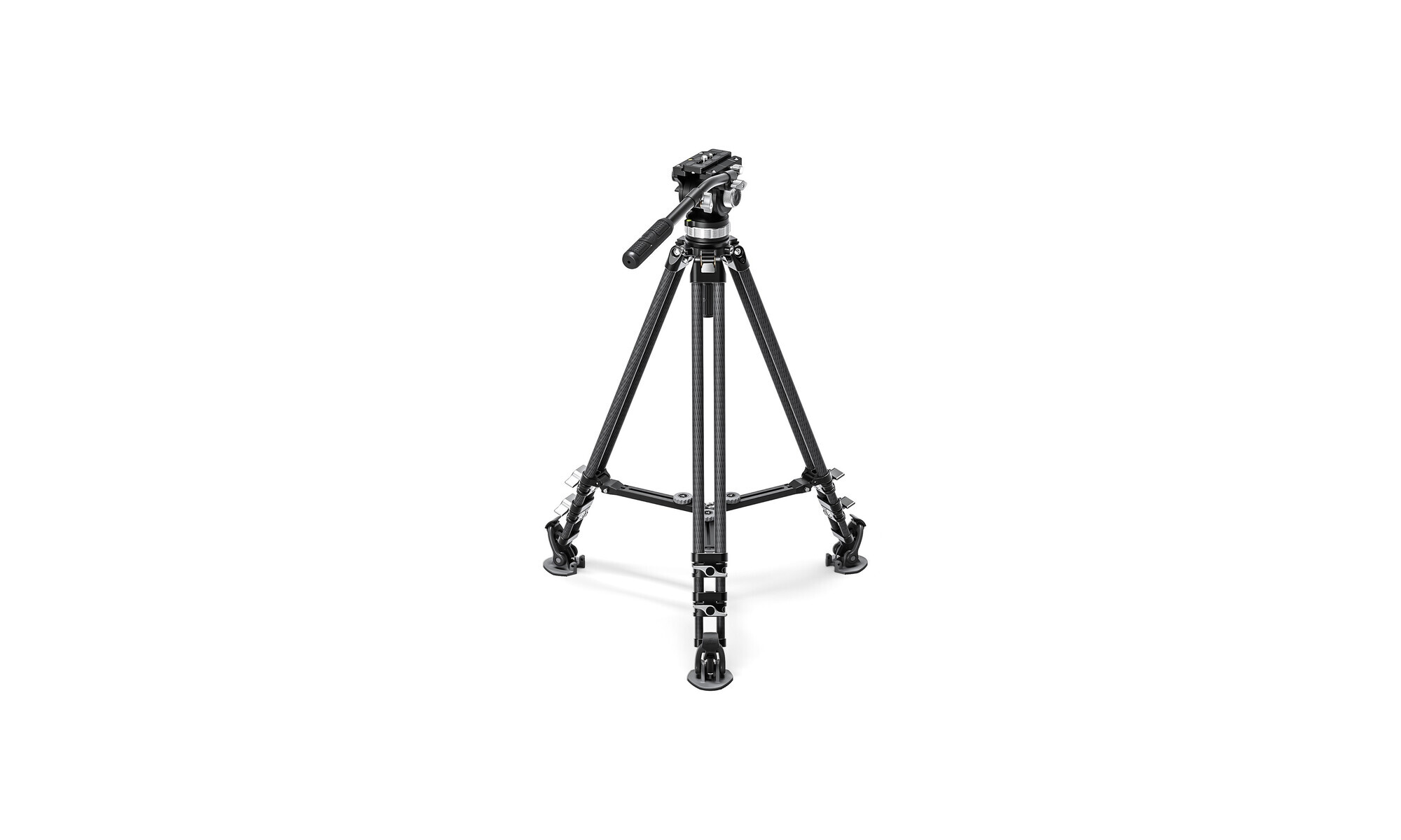 Leofoto LVC-193 Carbon-Stativ (Doppelrohr Videostativ) + BV-