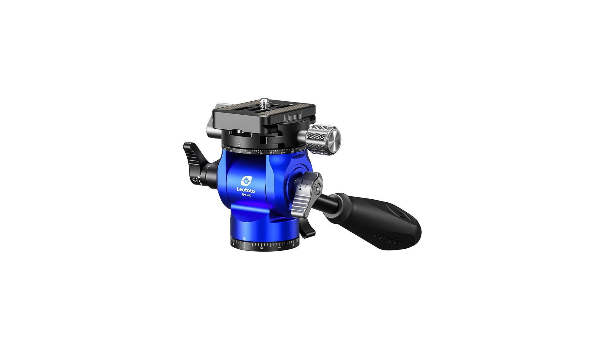 Leofoto BV-0R Stativ Fluidkopf (blau) mit Schwenkarm