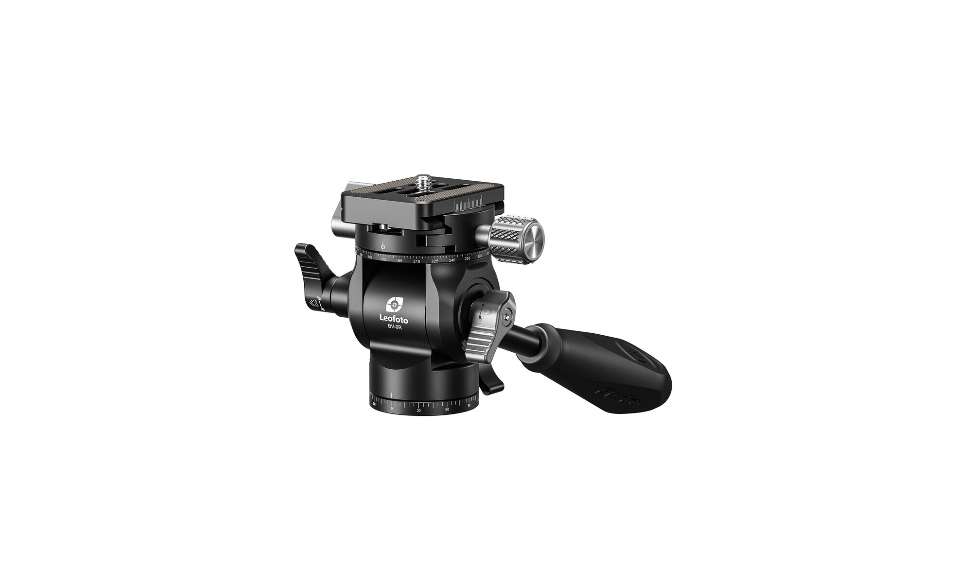 Leofoto BV-0R Stativ Fluidkopf (schwarz) mit Schwenkarm